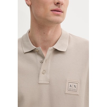 Giorgio Armani Памучна тениска с яка Armani Exchange с апликация XM000356 AF12758 (XM000356.AF12758)