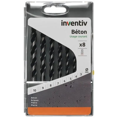 Inventiv КОМПЛЕКТ СВРЕДЛА БЕТОН 3-10 8БР inventiv (3603743110318)