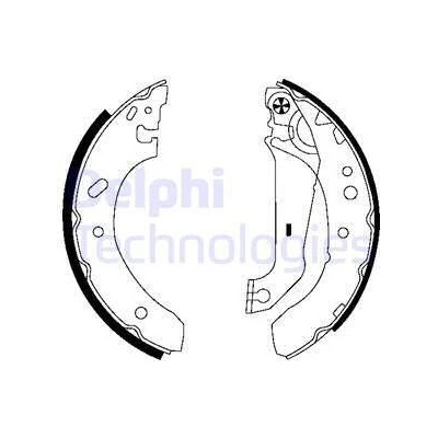 Sada brzdových čeľustí DELPHI LS1783