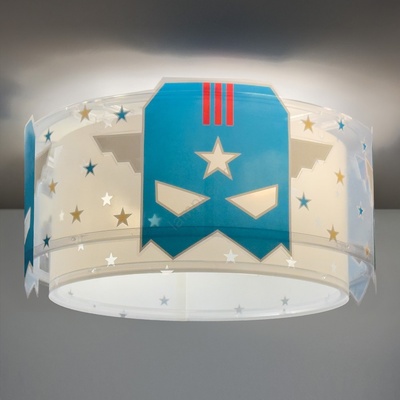 Dalber 61816 - Детска плафониера СИН HERO 2xE27/15W/230V (PI604)