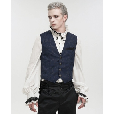 Devil Fashion vesta Gothic modrá