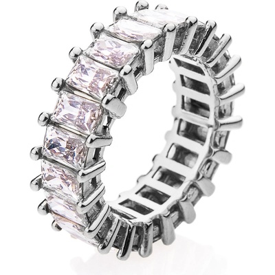 Franco Bene Stříbrný Crystal prsten bílý 1982