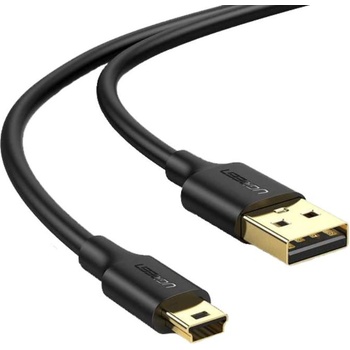 UGREEN USB кабел Ugreen "US132" USB 2.0 (T) към Mini-USB (T) 5 Pin 2m, позлатени конектори, черен "30472" - 6957303834723 (30472)