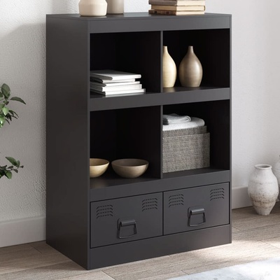 vidaXL 11461.841799 Highboard černý 67 x 39 x 95 cm ocel