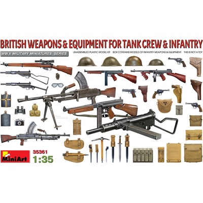 MiniArt British Weapons & Equipment For Tank Crew & Infantry 1:35