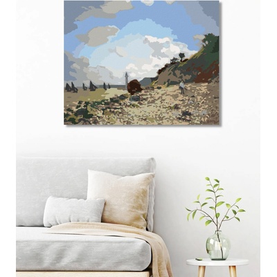 Zuty Malování podle čísel PLÁŽ V HONFLEURU CLAUDE MONET