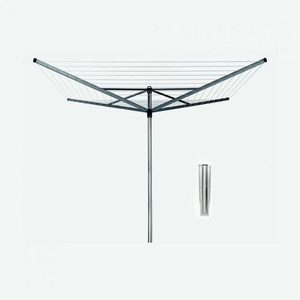 Brabantia 50 м метално сив цвят въртящ се простор с метален шиш Brabantia от серия TOP SPINNER (1003461)