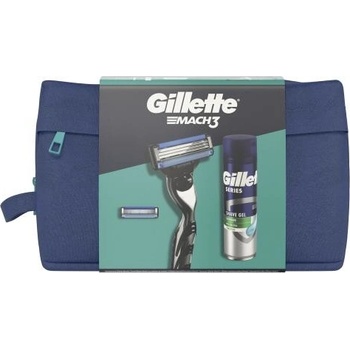 Gillette Mach 3 Sensitive + Pěna na holení 250 ml dárková sada