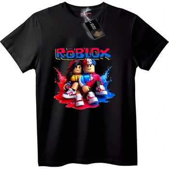 NOONEBRAND Тениска с Roblox Аватари - L, Black