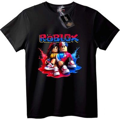 NOONEBRAND Тениска с Roblox Аватари - L, Black