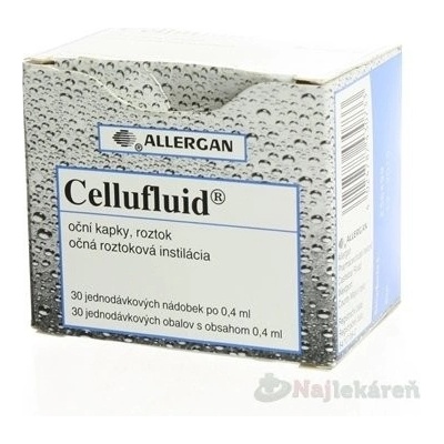 Cellufluid int.oph.30 x 0,4 ml/2 mg