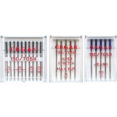 Set jehel ORGAN 130/705 H (universal, jersey, jeans) – Zboží Dáma