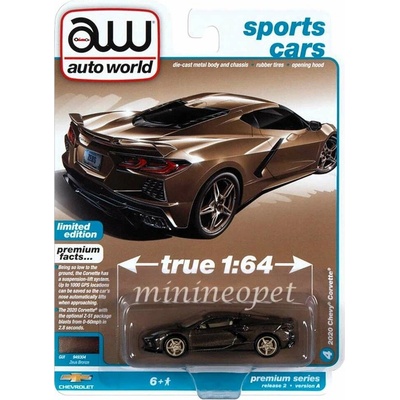 AUTO WORLD Chevrolet Corvette 2020 bronzová 1:64