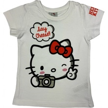 EPlus dívčí tričko Hello Kitty bílé