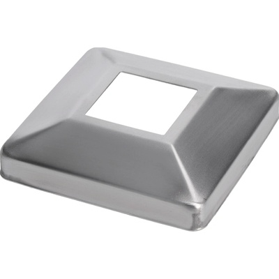 Kryt spodnej príruby 107 x 107 mm, brúsená nerez AISI 304