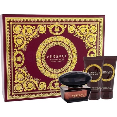 Versace Crystal Noir EDT 50 ml + SG 50 ml + BL 50 ml Gift Set за жени