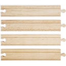 Bigjigs Rail Dlhé kruhové koľaje 17cm 4ks