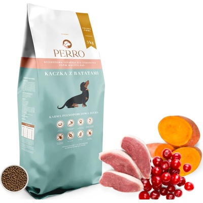 Perro kačica s batátami pre dospelých psov malých plemien 3 kg