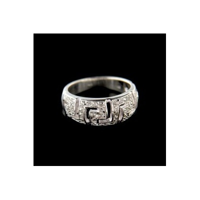 KA R547 strieborný prsteň s kameňom