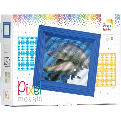 Pixelhobby Мозайка с рамка и пиксели Classic, Pixelhobby - Делфин (31001)