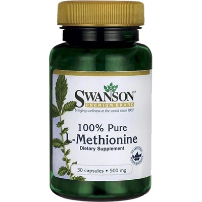 Swanson 100% Pure L-Methionine 500 mg [30 капсули]