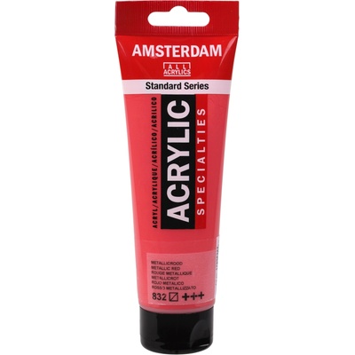 Amsterdam Standard akrylová farba 832 metallic red 120 ml