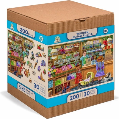WOODEN CITY Dřevěné Život na farmě 2v1 EKO 200 dílků