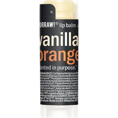 Hurraw! Balzam na pery Vanilla & Orange 4,80 g