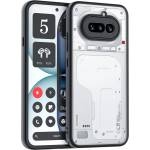 Nothing PC+TPU Калъф за Nothing Phone (4a) - Шокоустойчив, Повдигнат ръб за камера, Прозрачен