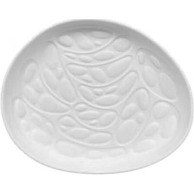 Dezertní talíř Cookplay Rex S 16,5 × 13 × 2,5 cm, bílý s glazurou