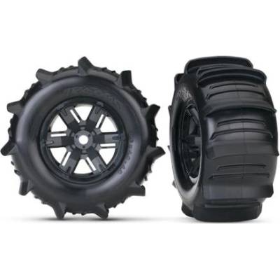 Traxxas колело 4.3/5.7", диск черен, гума Paddle (чифт)