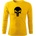 DRAGOWA FIT-T Тениска с дълъг ръкав Punisher, жълта, 160 г/м2 (5607)