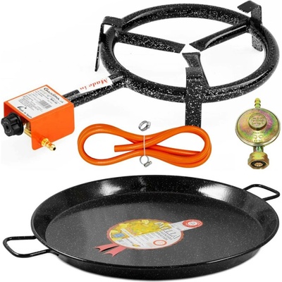 Perfect Home Pael-75 Paella pánev 50 cm s hořákem a hadicí, 3ks