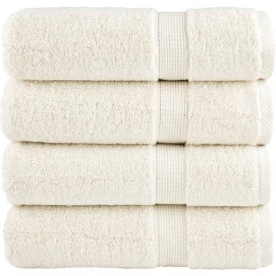 vidaXL Премиум хавлиени кърпи SOLUND 4 бр зелени 100x150 см 600 gsm (137480)