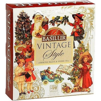 Basilur Vánoční mix čajů Vintage Assorted porcovaný s přebalem 40 sáčků