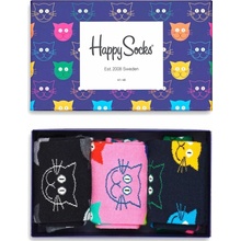 Happy Socks 3-Pack Mixed Cat Socks Gift set