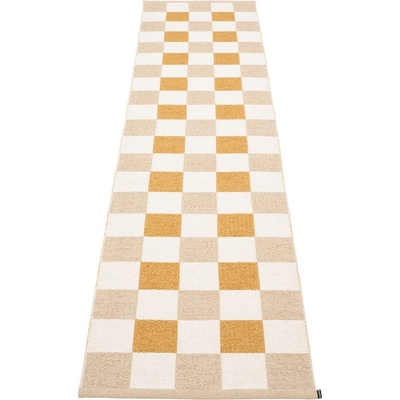 Pappelina Пътека за открито и закрито в цвят жълта охра и бежова 70x300 cm Pix Vanilla Ochre - Pappelina (PI6E730)