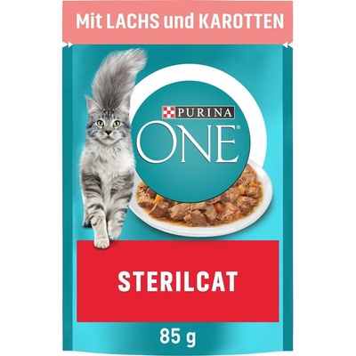 Purina One Sterilcat s lososem a mrkví, 24 x 85 g