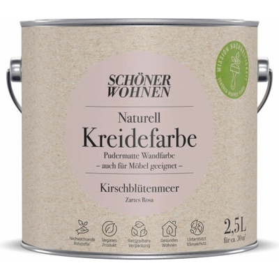 Schöner Wohnen Naturell Chalk Paint Cherry Blossom Sea 2,5l