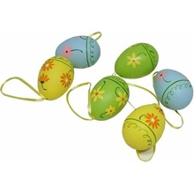 Goba Vajcia plastová maľované kvietky