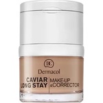 Dermacol Caviar Long Stay Make-Up & Corrector фон дьо тен с екстракт от хайвер и коректор за несъвършенства 4 Tan 30 ml