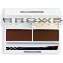 Revolution Relove Colour Cult paleta pre líčenie obočia Dark 3,2 g