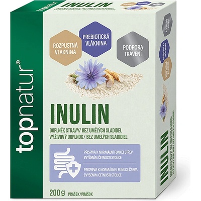 TOPNATUR INULIN prášek rozpustná vláknina 200 g