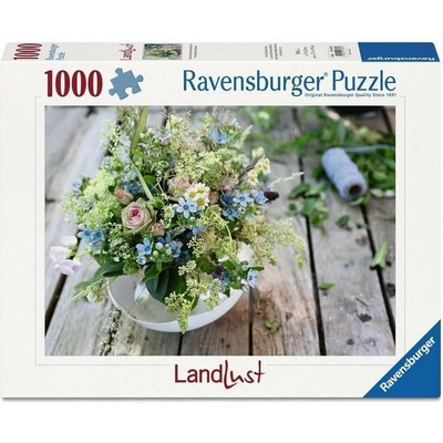 Ravensburger Landlust Letní kytice s nebesky modrou tvídií 1000 dílků – Hledejceny.cz