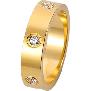 HARAHU Пръстен NO-17348 - Златен / 67mm KP17348