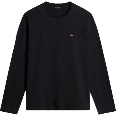 Napapijri bavlněné tričko s dlouhým rukávem Salis LS NP0A4HN70411 černá