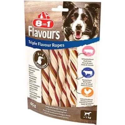 Pochoutka 8in1 Triple Flavour Ropes 65 g