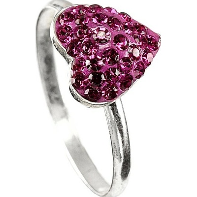 Šperky Nina Stříbrný prsten kámen Swarovski komponent H 061