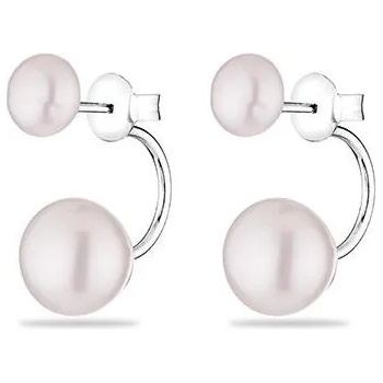 Image 1 of Swan Сребърни обици със сладководни бели перли CA5048E Swan