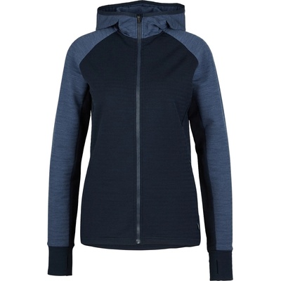 Stoic Дамско вълнено яке Stoic Women's MerinoFleece260 FlenSt. Zip Hoody Merino hoodie - Dark Navy Melange / Dark Navy (105-6684-0212)